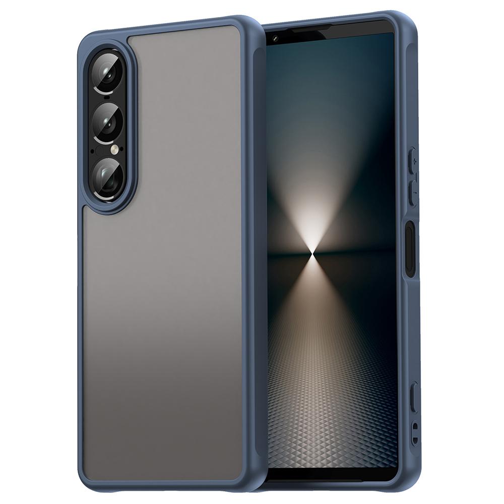 For Sony Xperia 1 VII Case Drop Proof Airbags Frosted Translucent PC + TPU Phone Back Cover