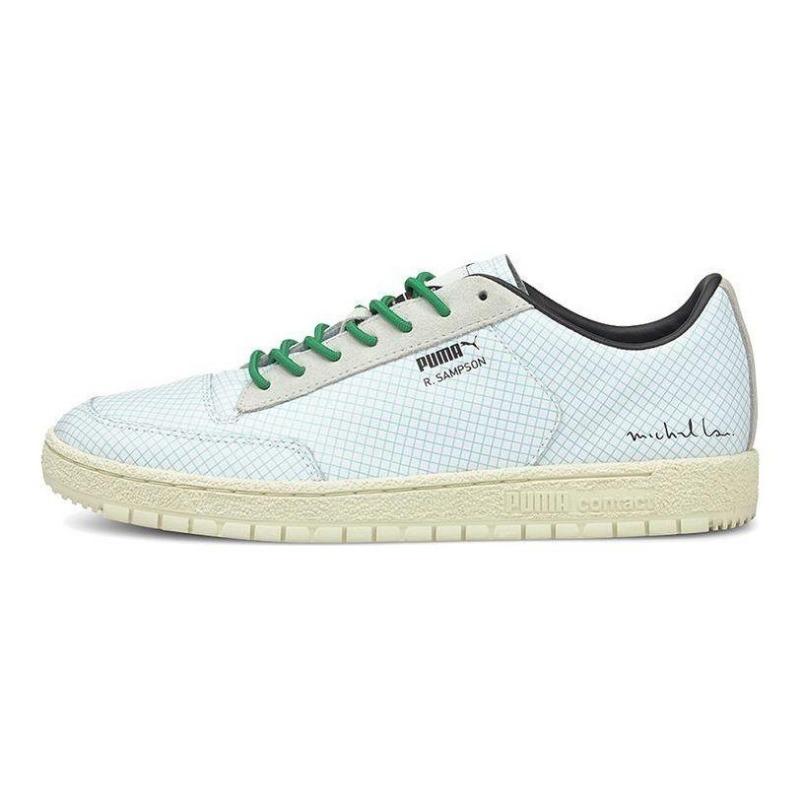 Michael Lau x PUMA Ralph Sampson 70 Clean Unisex Low-Top Sneakers Green/White/Khaki 375195-01 EU 37