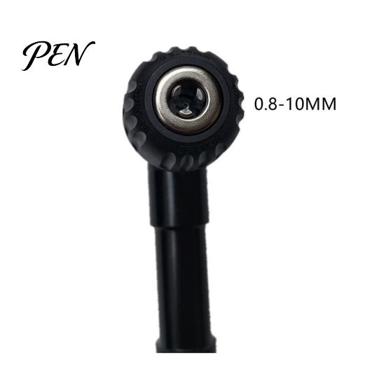 Narrow Space Drilling Accessory 90 Degree Right Angle Drill Attachment, Corner Adapter with 0.8-10mm 3-Jaw Chuck, Compatible Most Bits Professional