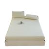 Printed Coarse Cloth Non-Slip Single Bed Sheet Set with Mattress Protector