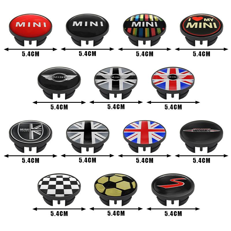 4Pcs 54mm 56mm 60mm Car Wheel Center Hub Cap For MINI Cooper JCW WORKS R55 R56 F55 F56 R57 R58 R59 R60 Rim Cover Stickers Decal