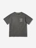 FLATWAVE IN SEOUL Skuv Dyed Print T-Shirts Charcoal
