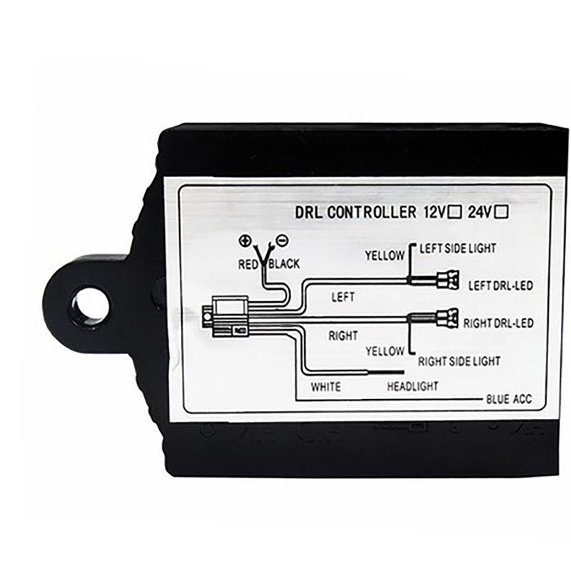 Drl Controller Car Auto Led Daytime Running Light Relay Harness Dimmer