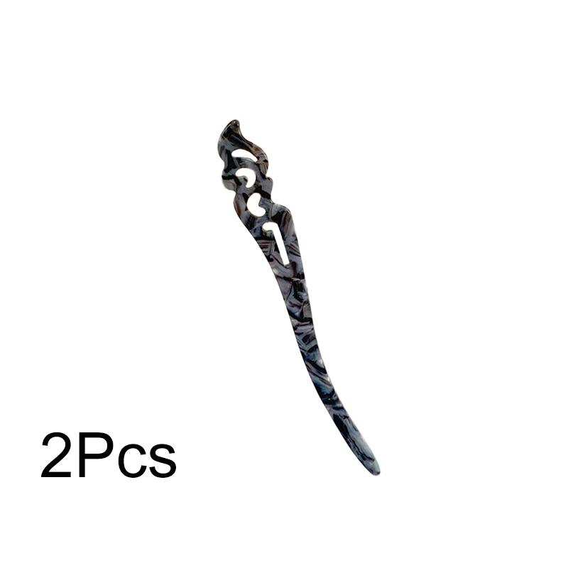 1/2 шт. Модная заколка для волос из ацетата, высококачественные шпильки-вилки, простые полые 2pcs