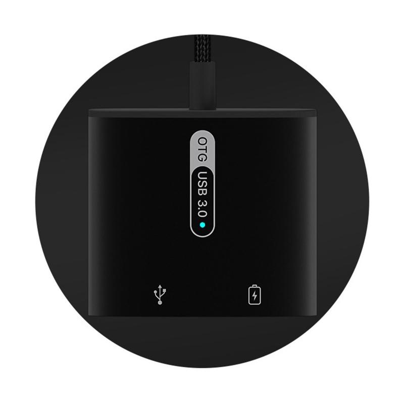 2 In 1 Dual Type C Adapter For HuaWei  Type-c Phone Charging Charger Adapter Splitter Convertor PD 60W USB 3.0