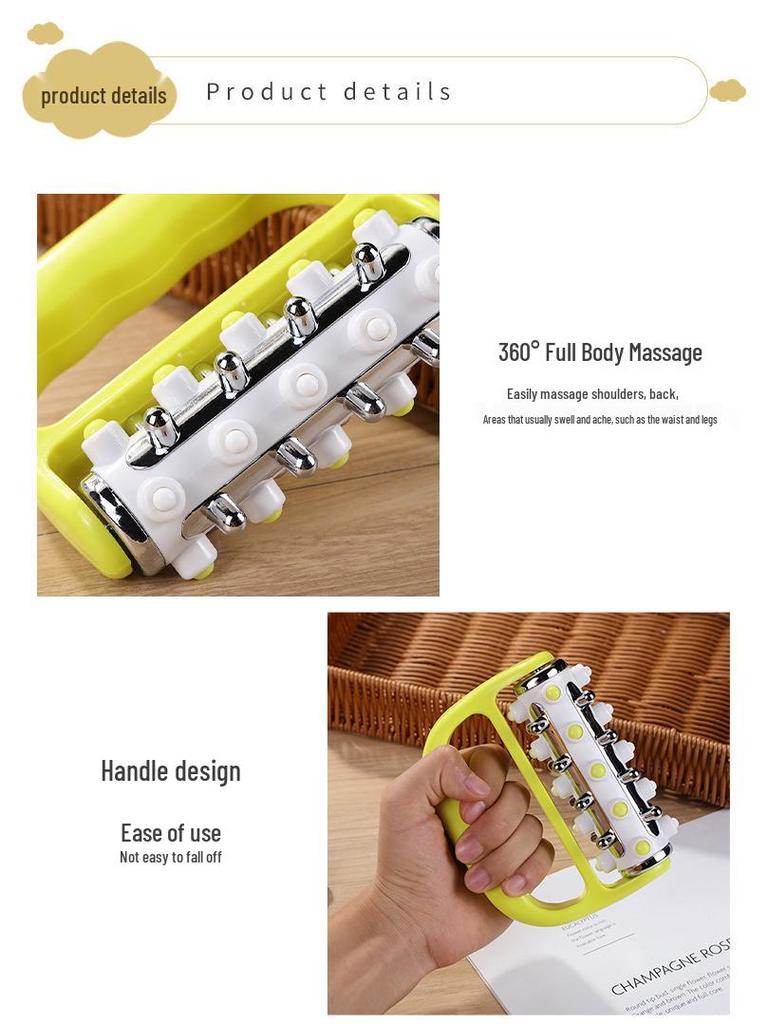 Multi-Use Plastic Body Massager for Face, Back, Waist, and Legs