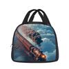 Train Lunch Bag with Insulation Large Capacity Lightweight Printing New Design the Best School Companion for Both Boys and Girls