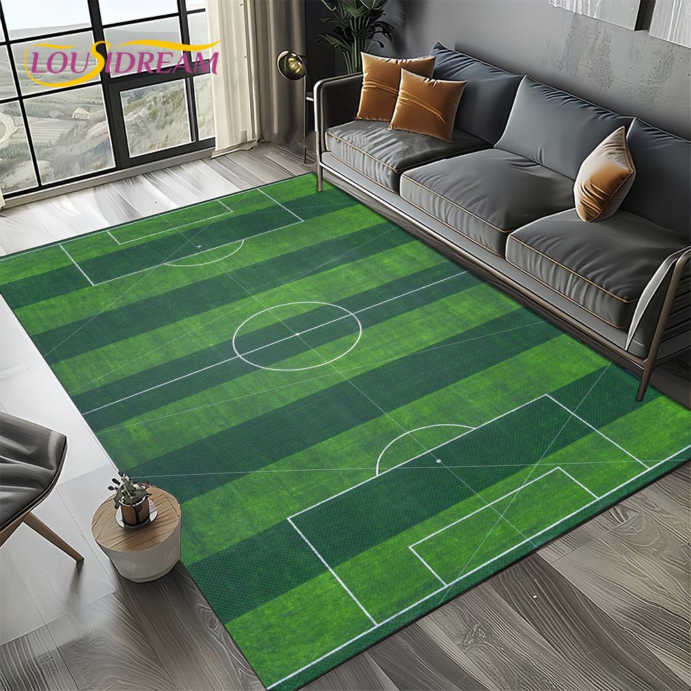 27 סגנונות שטיח דשא כדורגל כדורגל ספורט לסלון חדר שינה בית קישוט ספה, שטיח אזור לילדים משטח רצפה מונע החלקה
