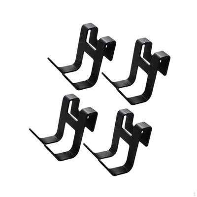 4x Over The Door Hooks Cabinet Hanging Heavy Duty Practical Towel Holder Hanger