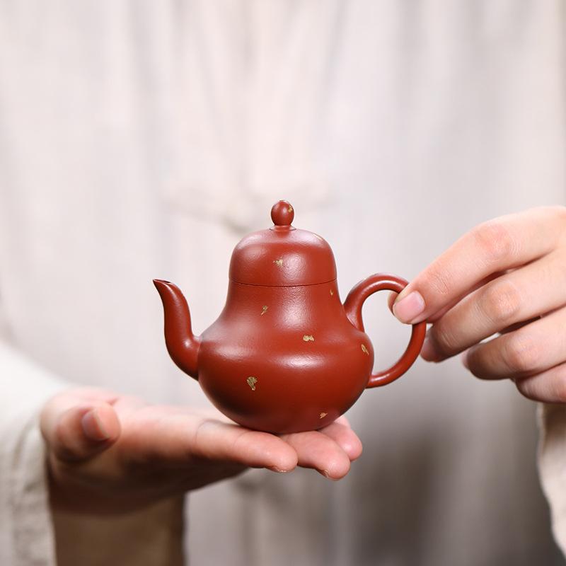 110ml Ancient Yixing Purple Clay Teapots Handmade Si Ting Pot Raw Ore Zhu Mud Tea Brewing Kettle Zisha Tea Set Collection Craft