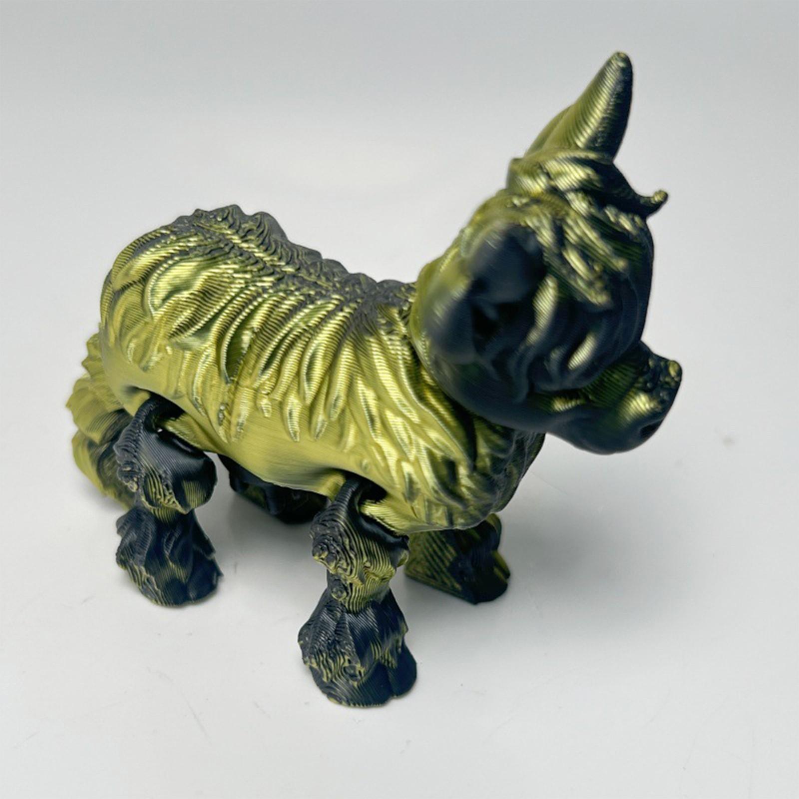 

Подарок-сюрприз в виде животного, напечатанный на 3D-принтере, для друзей, детей, пар One Size жёлтый