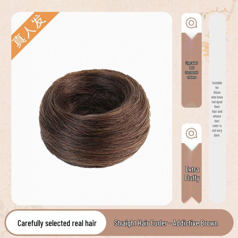 Sky Wig Female Clip-in Topper: Real Hair Volume Enhancer for Concealing White Hair, Seamless Invisible Replacement.