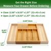 VaeFae Silverware Drawer Organizer for Expandable Utensil Holder Cutlery Tray with Dish Removable Knife Block Kitchen, & Dividers, Storage,