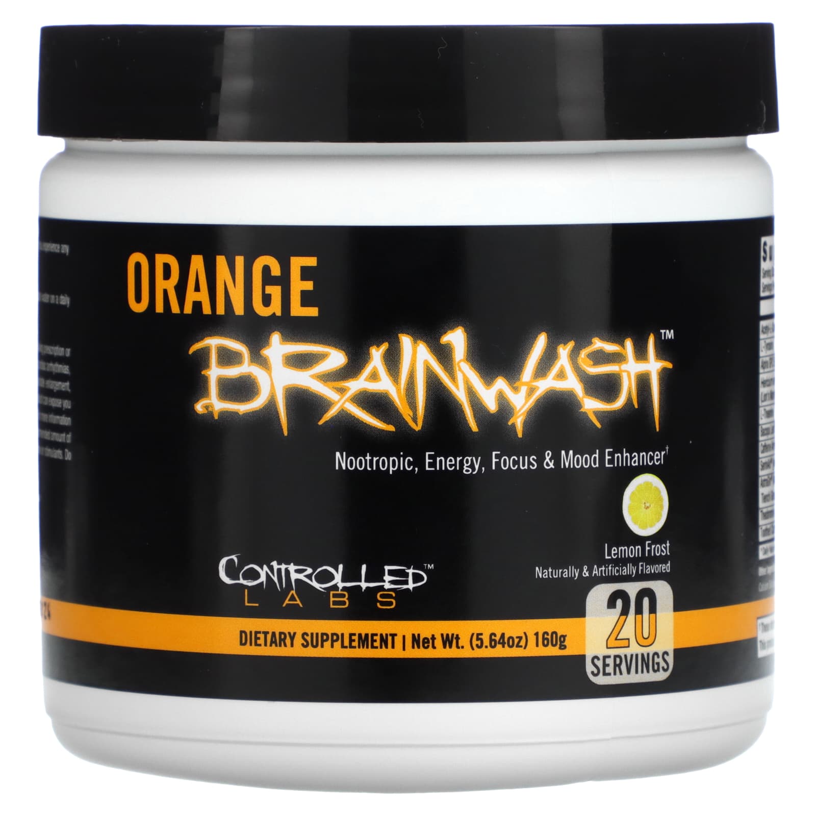 

Controlled Labs, Orange Brain Wash, Lemon Frost, 5.64 oz (160 g)
