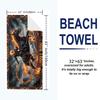 Horseman of Hell Print Beach Towel, Large Soft Quick Dry Towel for Beach Camping Swimming