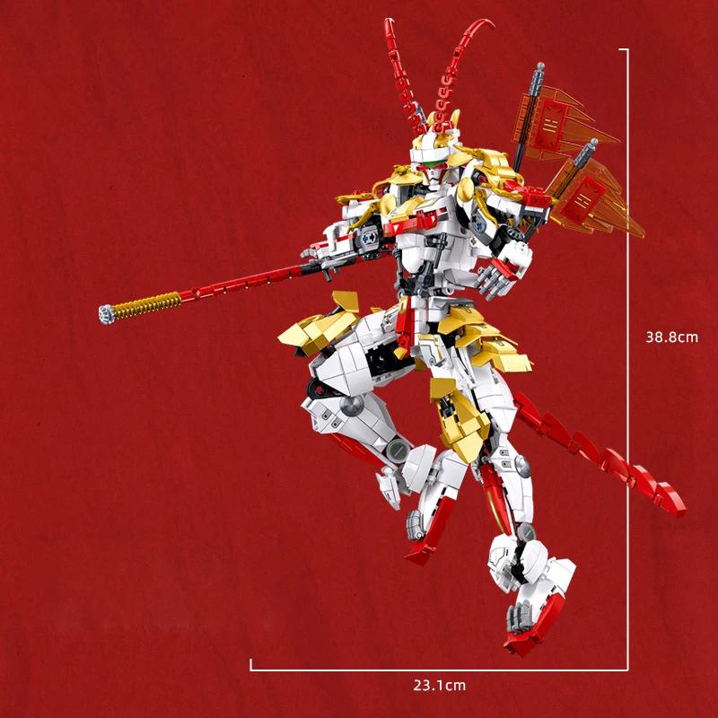 Mech Robot Model Building Blocks Toy Set Creativity Movies Action Figure Warrior DIY Assemble Bricks Toys for Children Gifts
