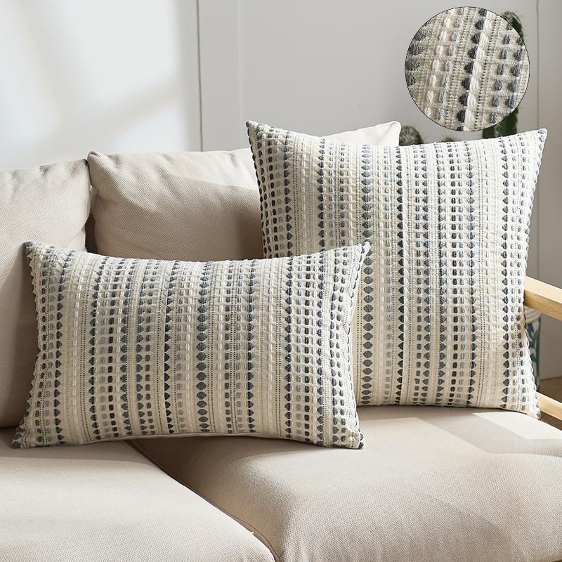 

Quality 60x60cm Euro Pillow Covers Linen Bohemian Decorative Cushion Covers for Home Decor Washable Vintage Pillow Case Textile 30x50cm