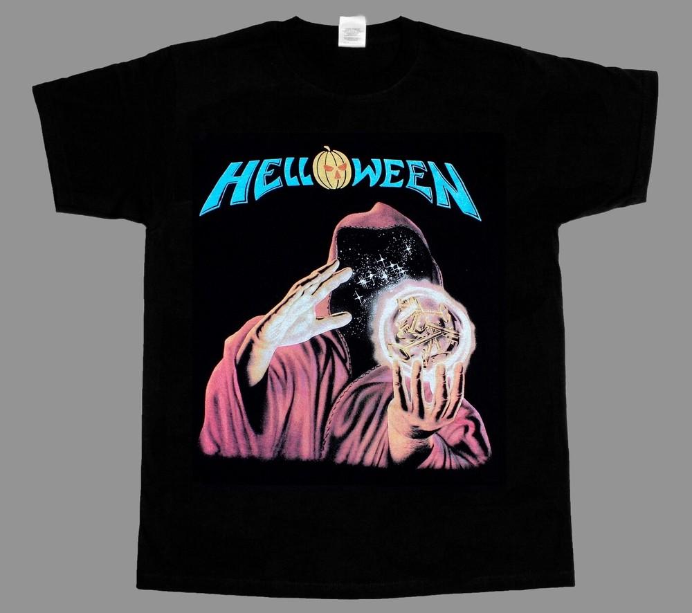 45Xl helloween keeper of the seven keys band music new black tshirt M