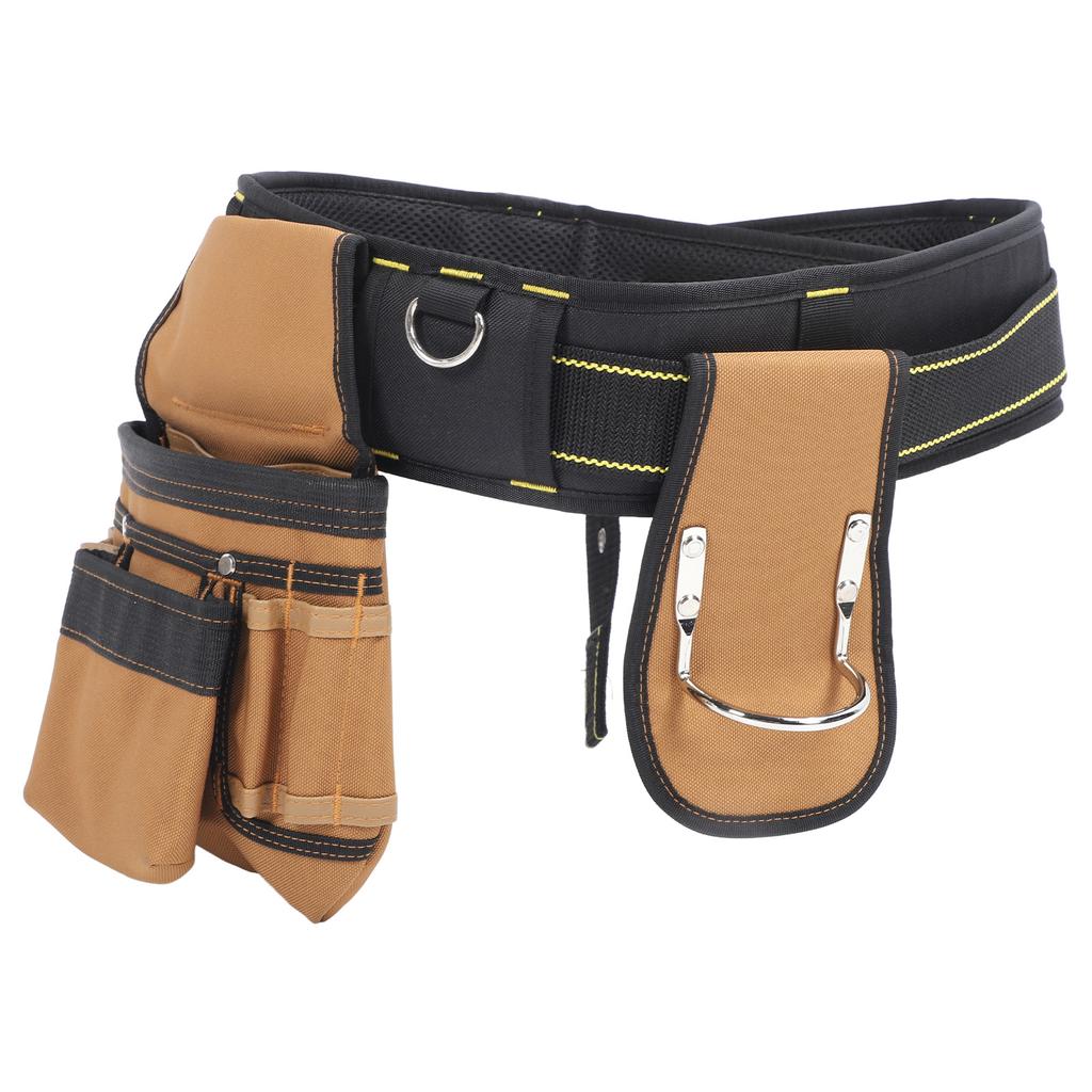 Centură de scule 12 buzunare Husă detașabilă Talie reglabilă Eliberare rapidă Geantă de scule pentru talie cu ciocan