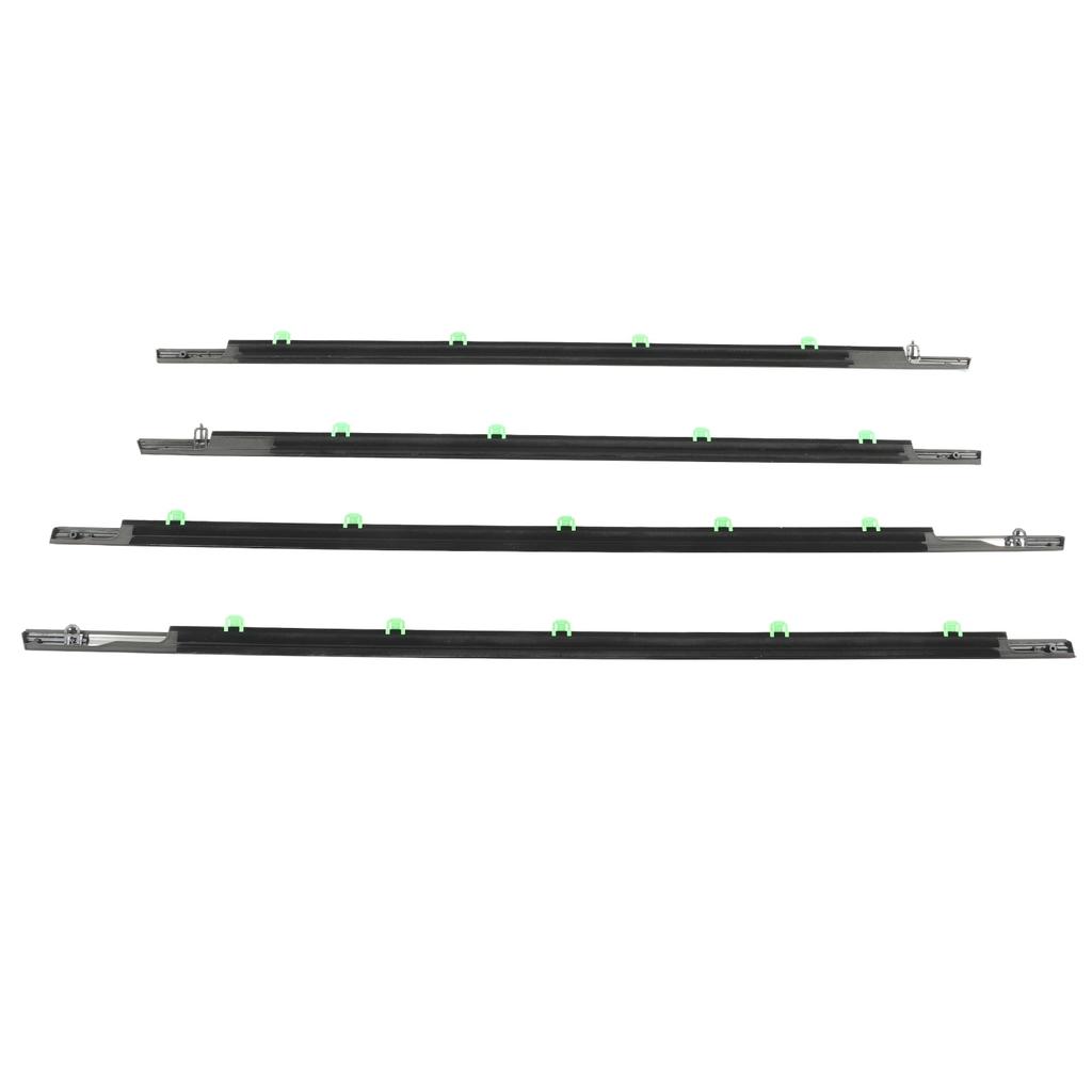 4Pcs Weatherstrip Window Seal 72410 T0G A01 Waterproof Antidust Noise Reduction Replacement for CR‑V