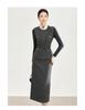 Light Luxury Wool Blend Vest & Knit Skirt Three-Piece Set