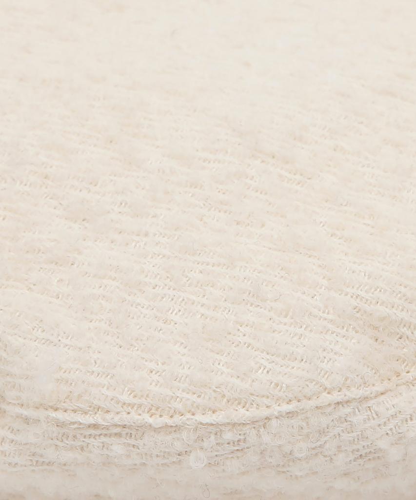 Eondeokeonteulolseutyudio Winter Boucle Beret Plate Beret / Strap / Boucle / Cream