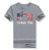 Patriotic American US Flag Thank You Memorial Day Veteran T-Shirt USA Proud Graphic Tee Tops 4th of July Clothes Novelty Gifts