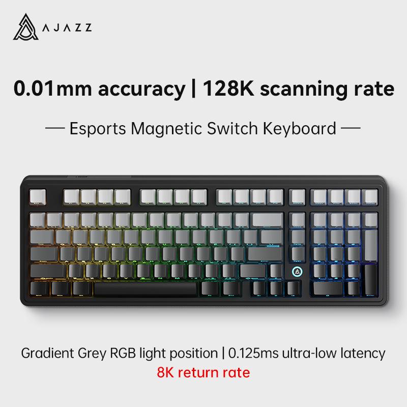 Ajazz AK980 MAX Gaming Keyboard Backlit RGB Wired