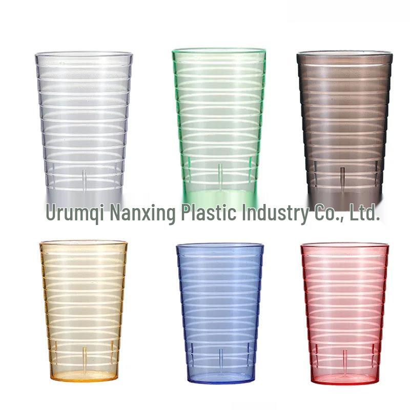 Stocked Drop-Proof Acrylic Beverage Cup - Transparent for Milk, Juice, or Wine