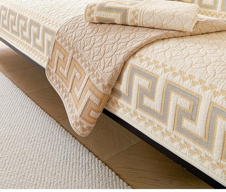 2024 Non-Slip All-Cotton Sofa Cushion Cover for Solid Wood Sofa - Four Seasons Universal Design