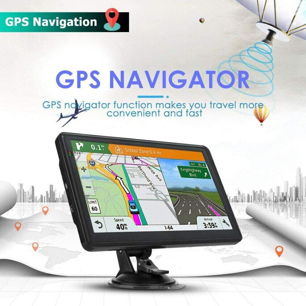 NAVIGATORI SAT per Auto Navigatore Auto Camion Sistema di Navigazione GPS Schermo Touch HD con Aggiornamenti Mappe a Vita per UK UE