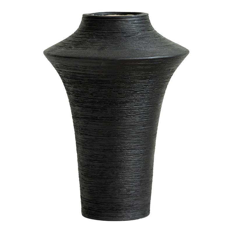 Jumping Knife Engraved Ceramic Vase High-End Home Light Luxury Decoration Ornament Desktop Simple Art Flower Arrangement