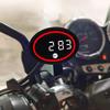 Mini Motorcycle Clock LED Display Small Motorbike Digital Clock Voltage Gauge For Women Teens Cycling Enthusiasts Commuting