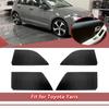 4pcs Leather Interior Door Panels Armrest Cover Kit Trim Black For Toyota Yaris