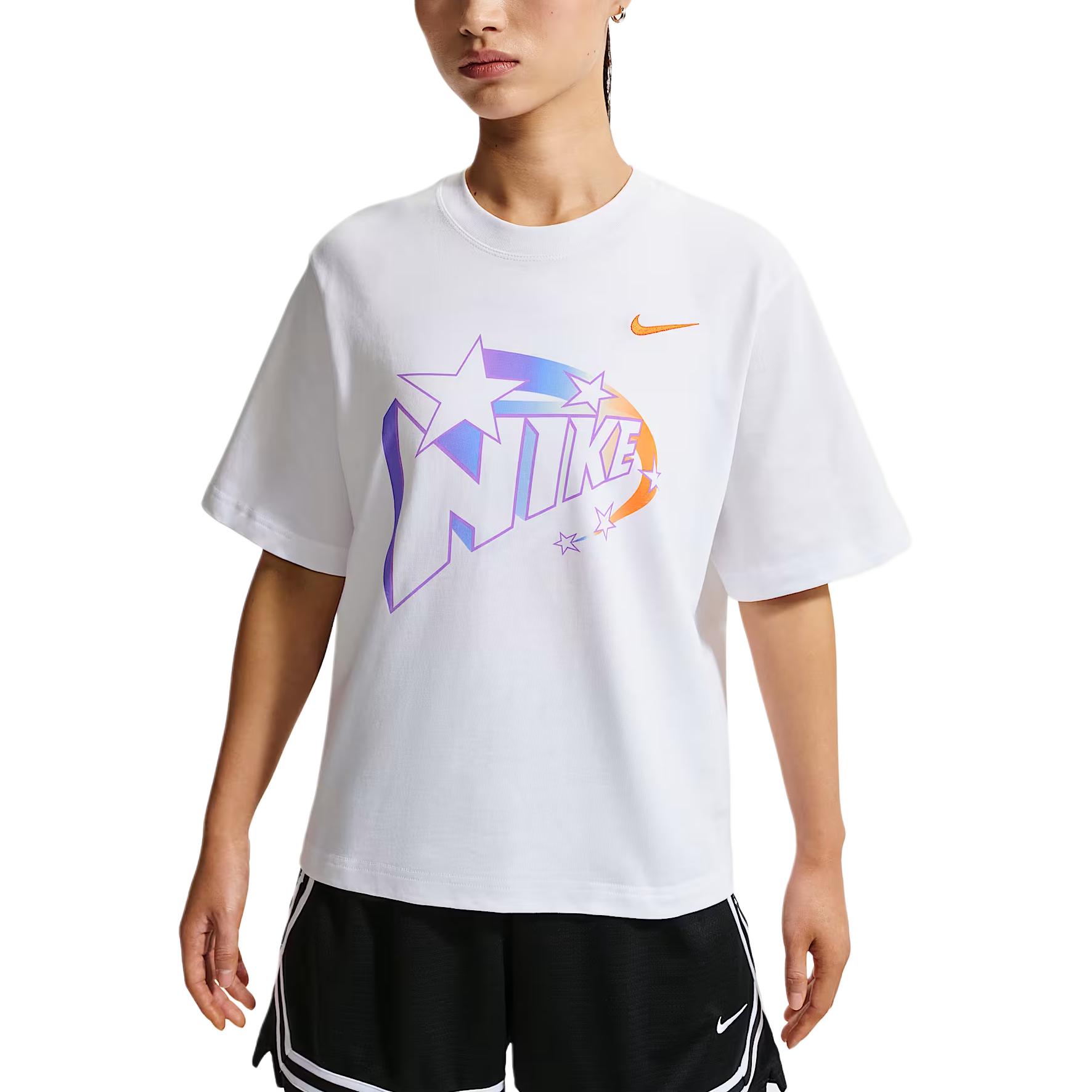 

Nike High Basketball Series CHBL Loose Crew Neck Pullover Short Sleeve T-Shirt Women tops IR7010100 M