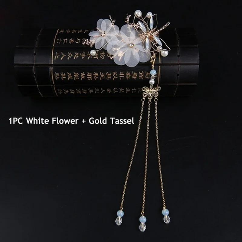 Clips Hair Accessories Elegant Classical Style Dragonfly Traditional HANFU Chinese Tassel Hairpin Accessories for Women
