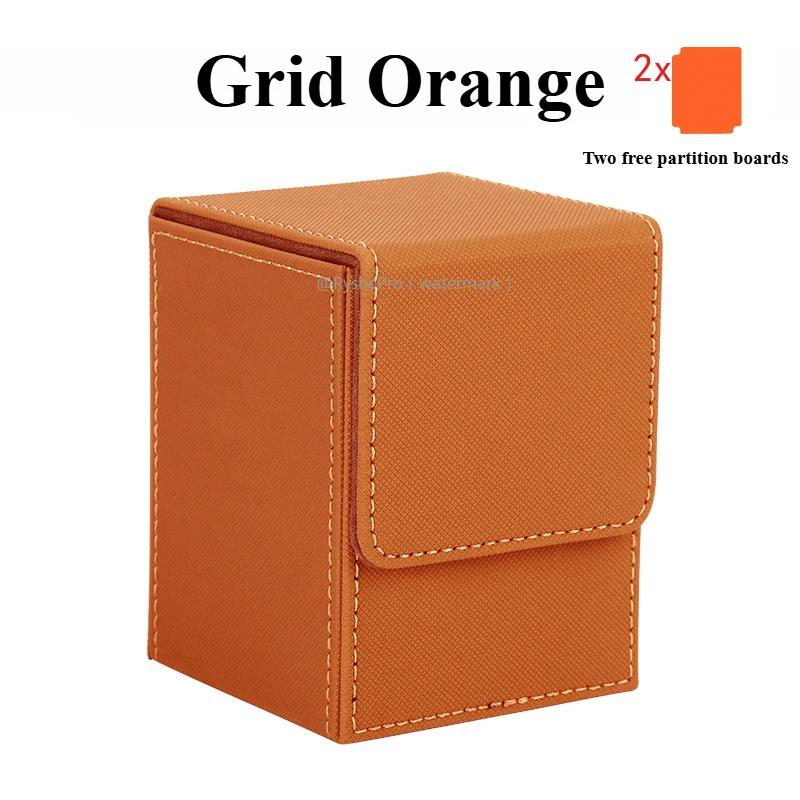 Trading Card Storage Box for 100+Single Sleeved Cards with 2 Dividers Commander Deck Box Compatible with Mtg Card Case