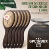 Small Size Wood Pocket Brush Hair for Kids Hair Comb Extensions for Girl Custom Logo Natural Wood Steel Needle