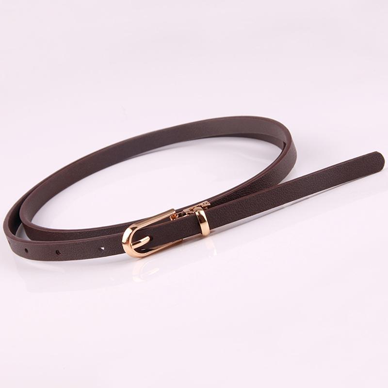 1Pc Solid Color Ladies Skirt Skinny Leather Thin Women Fashion Dress Waist Belt