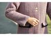 Elegant Women's Plaid Lapel Jacket - Stylish Spring 2026 Edition for Mature Women