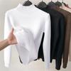 Slim Thicken Knitted Sweater Pullovers Woman Winter Sweater Casual Fleece Lined Warm Knitwear Tops
