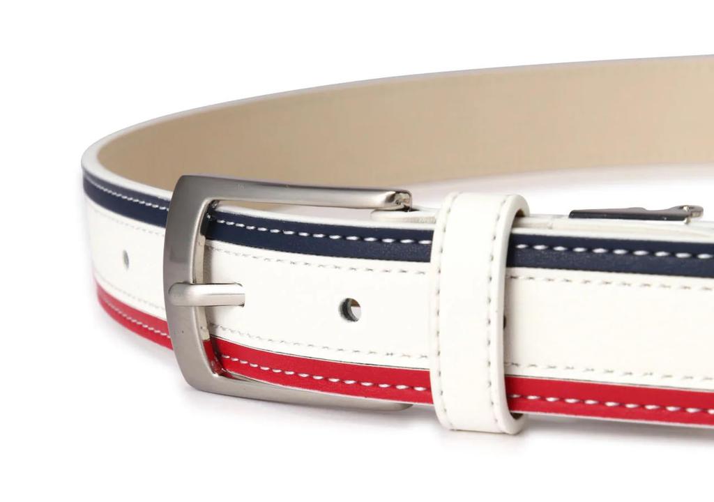 Gürtel Golf FR [Pin Bekleidung] Damen (Dreifarbiges Muster) / / 622-4282800 030_Weiß