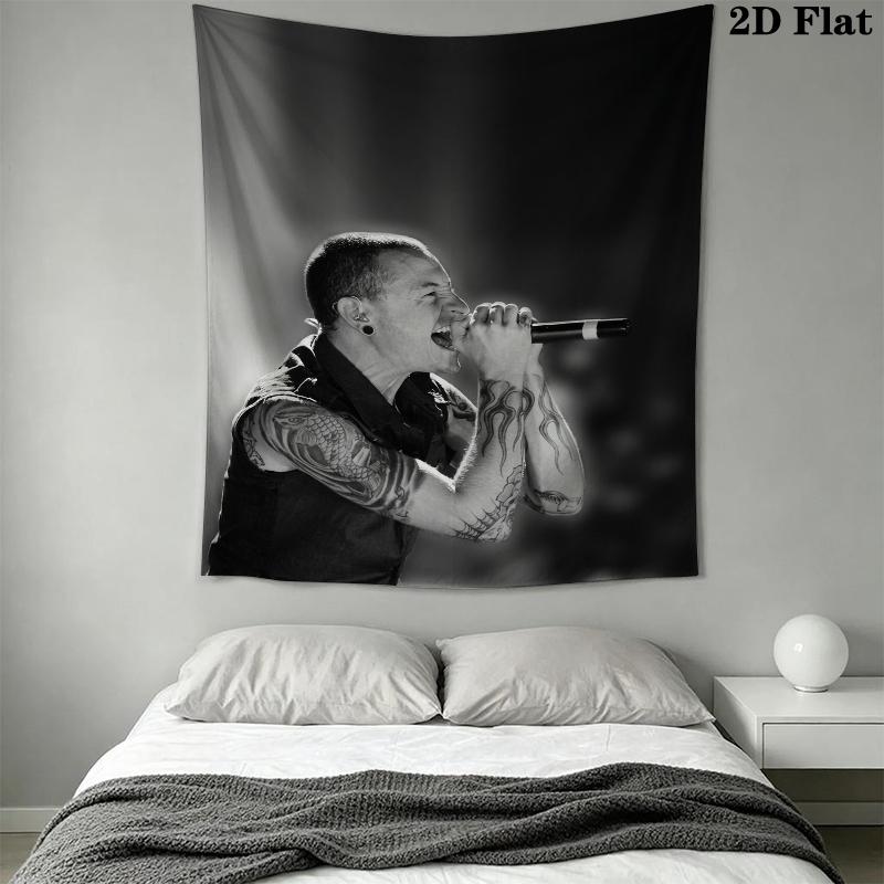 Linkin Park Wall Tapestry Aesthetic Wall Hanging Printed Fabric Blanket Decorative Tapestries for Bedroom Living Room Home Decor