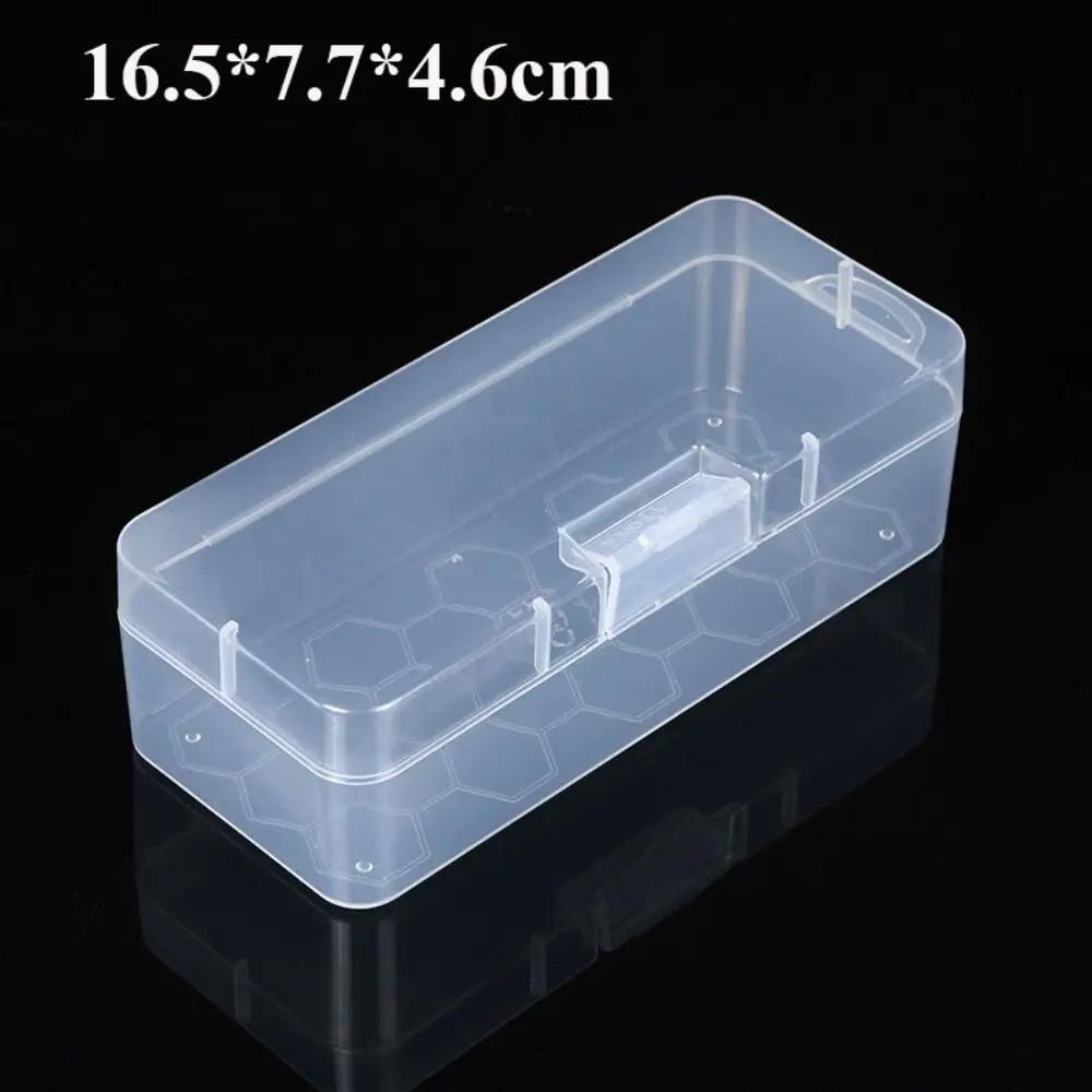Square Plastic Transparent Storage Box Jewelry Beads Container Power Tools Accessories Box Small Items Sundries Organizer Case