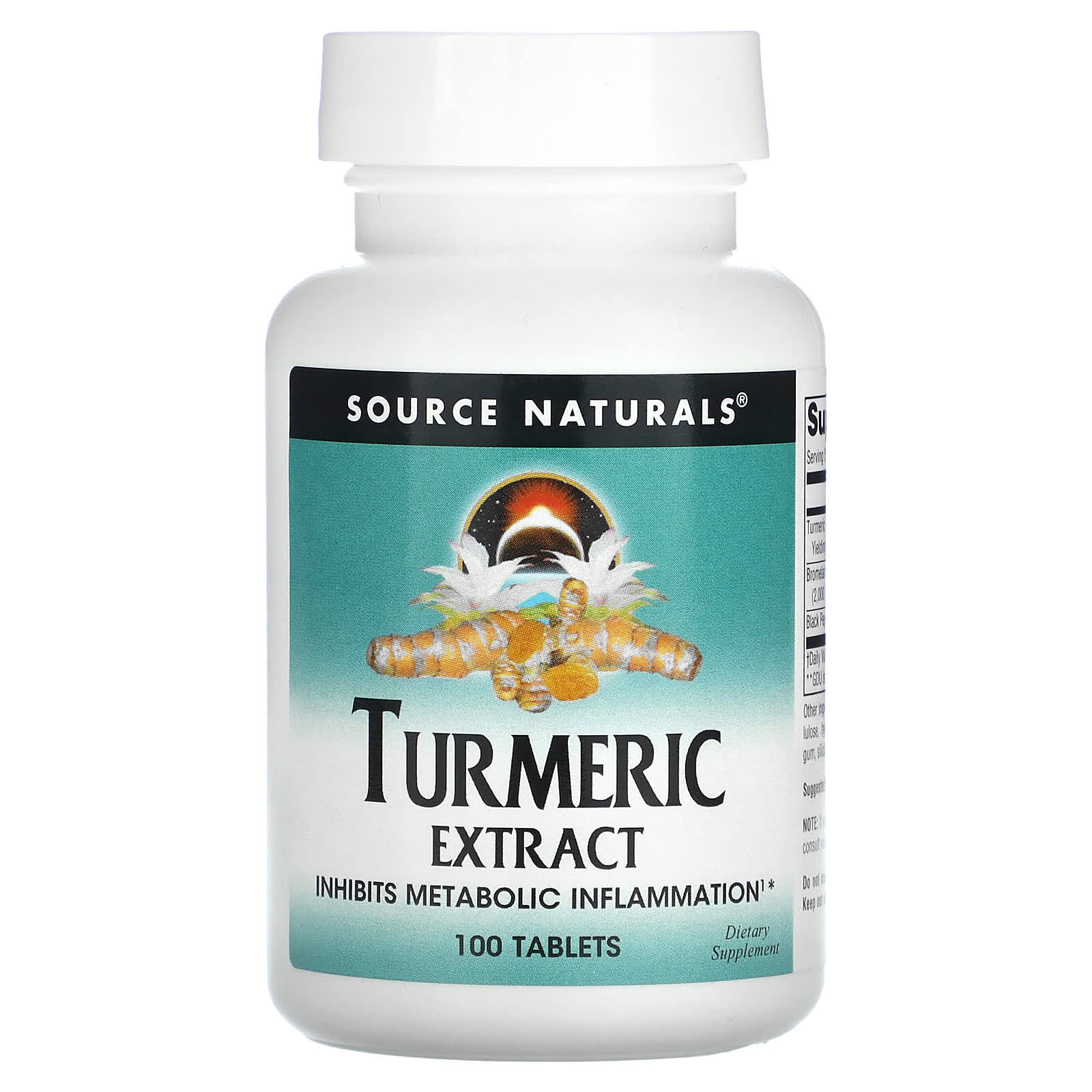 

Source Naturals, екстракт куркуми, 100 таблеток