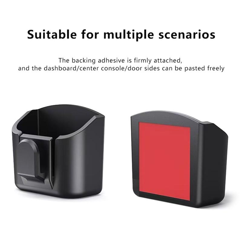 

Car Key Holder Clip Auto Interior Storage Box Dashboard Organizer Adhesive Mount For Card Key Rack Universal Fit 1pcs