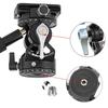Double Panoramic Tripod Fluid Head Mini Pan Tilt Head Quick Release Plate and Handle For DSLR And Small Video Cameras