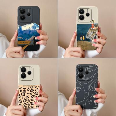 Coque Pour Redmi Note 12Turbo 11 12 14 12S 12R 11S 11E 14S 11T Pro Plus 4G 5G Mode Imprimé Léopard Silicone Souple Protections d'Écran Housses Pour Redmi Capa
