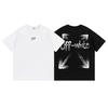 Off-White 2026 Spring/Summer New Letter Arrow Printed Pattern Round Neck Hooded Short Sleeved T-shirt for Men and Women