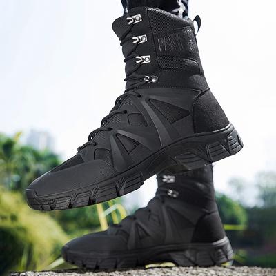 Martin Boots Plus Size Men's Desert Hiking Shoes Runaway Retro Shoes Military Boots Anti-collision and Anti-kick Tactical Boots